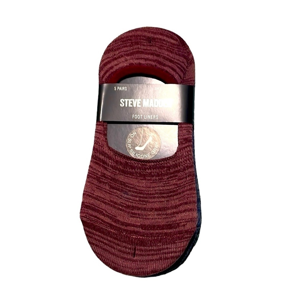 5 pairs of Steve Madden foot liners (no shows) socks